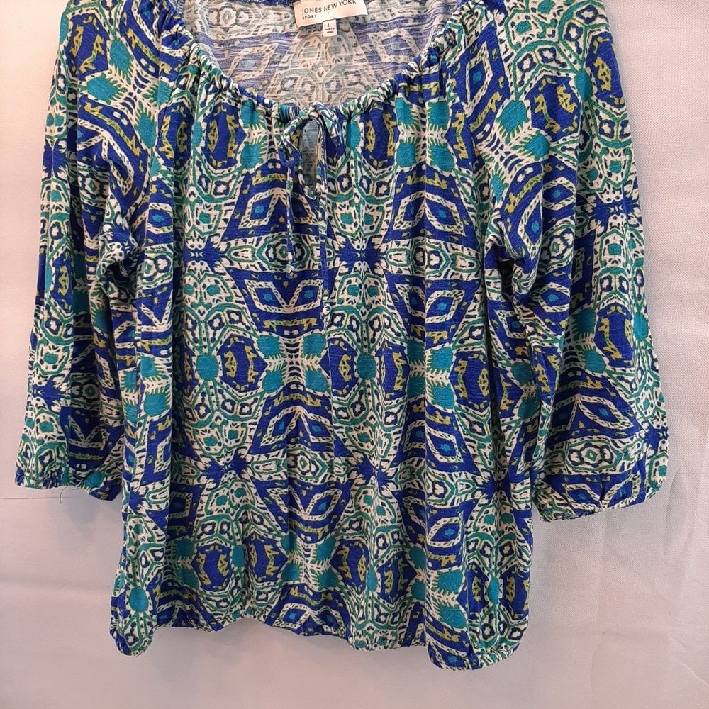 Jones new York multi coloured top size large